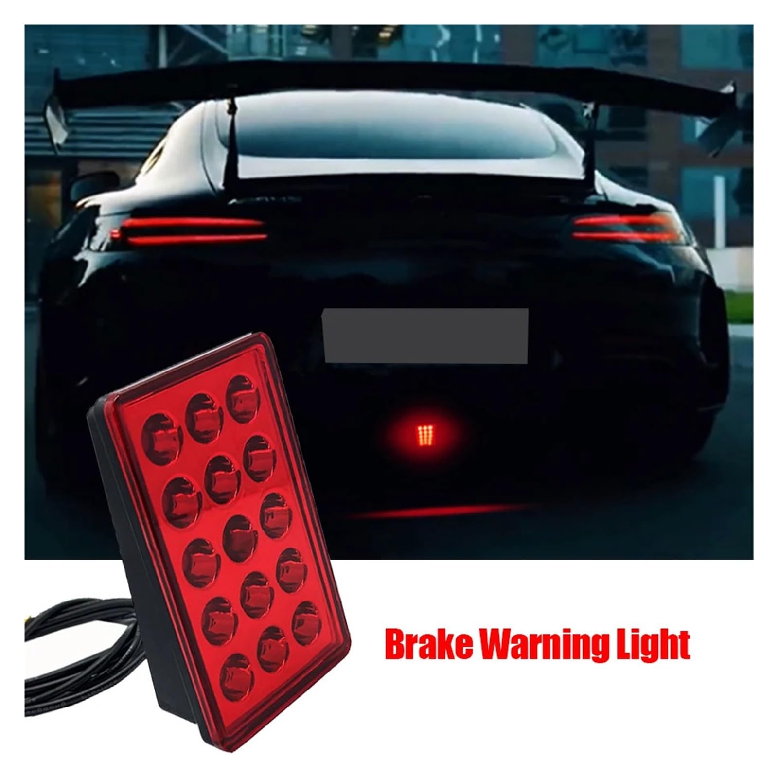 Luci di Frenata A LED Stile F1 12V 15led Posteriori Auto Flash Avvertimento Arresto Retromarcia Lampade Segnalazione per Auto SUV Moto Coda Indicatori