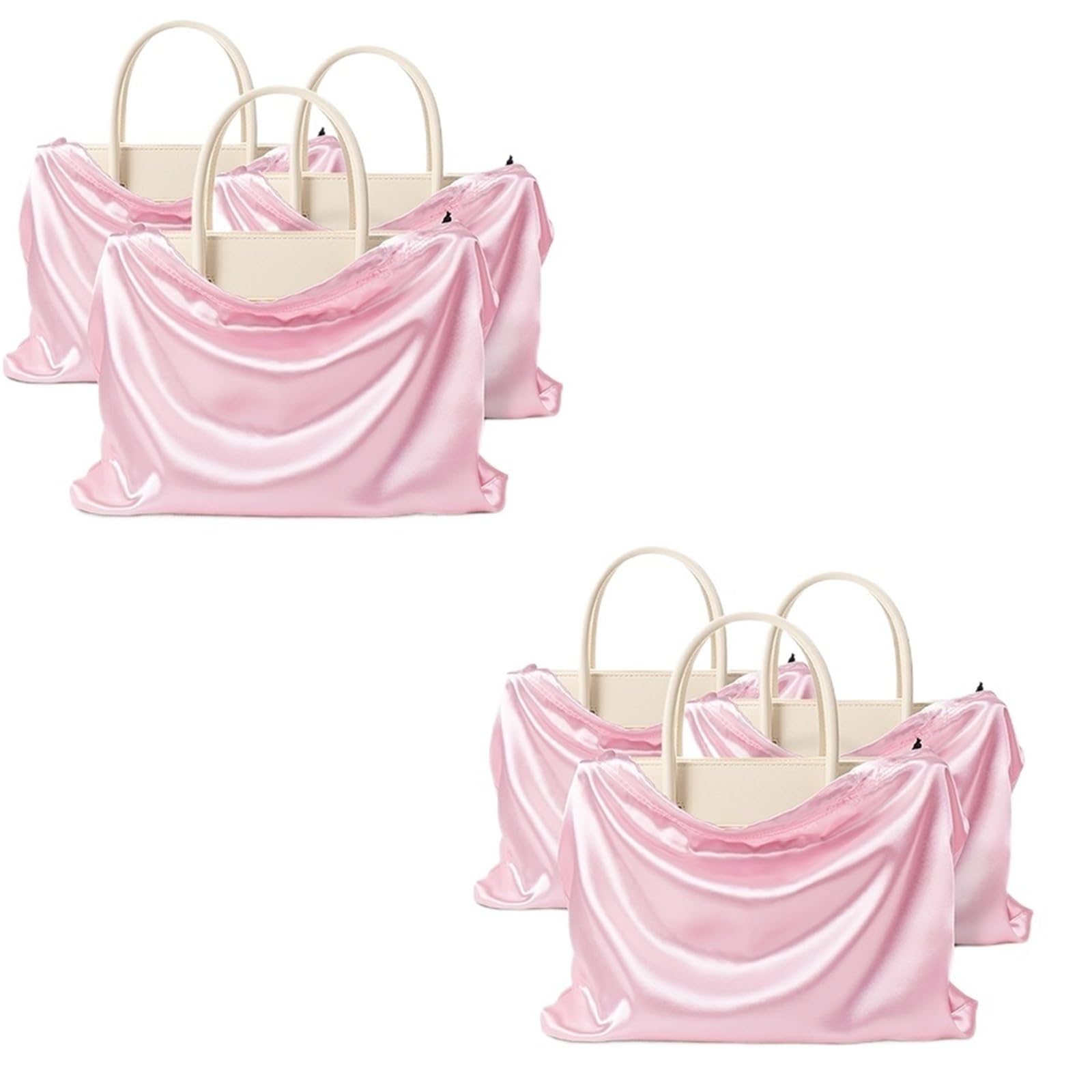 Handbag Dust Bag 6PCS Handbags Dust Bags Satin Cover Storage Bag With Drawstring Travel Pouch For Purse Clothes(Color 09-6pcs,60x50cm)