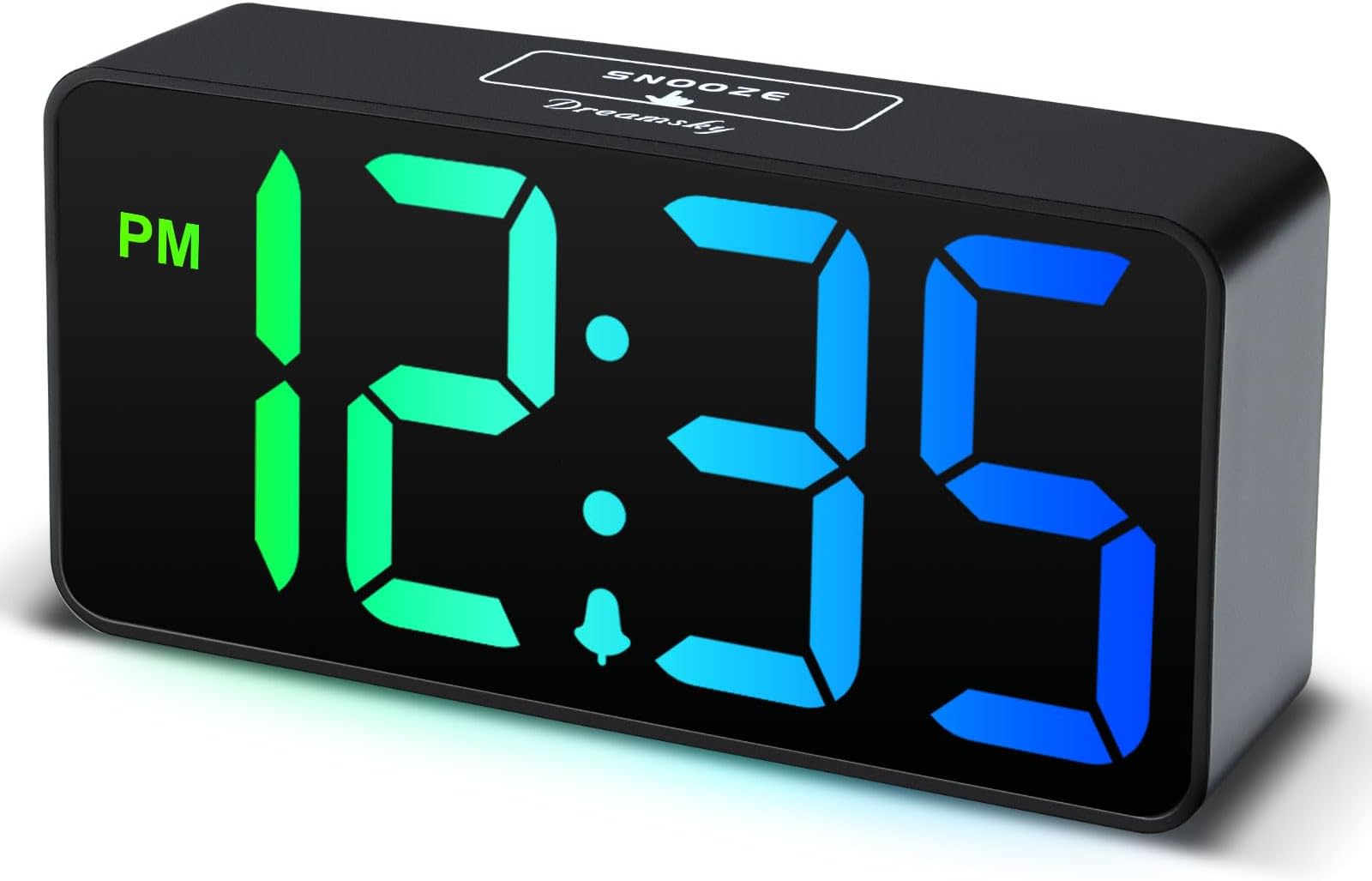 Amazon.com: DreamSky Small Digital Alarm Clock for Bedroom, Large Big ...