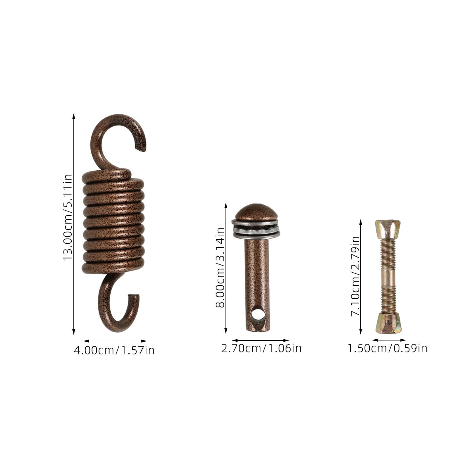 KESYOO Kit Molle in Metallo per Sedia Amaca Doppia Ganci di Fissaggio Resistenti, Accessori Completi per Appendere Amache e Sedie Sospese, Adatto per Uso Esterno su Veranda e