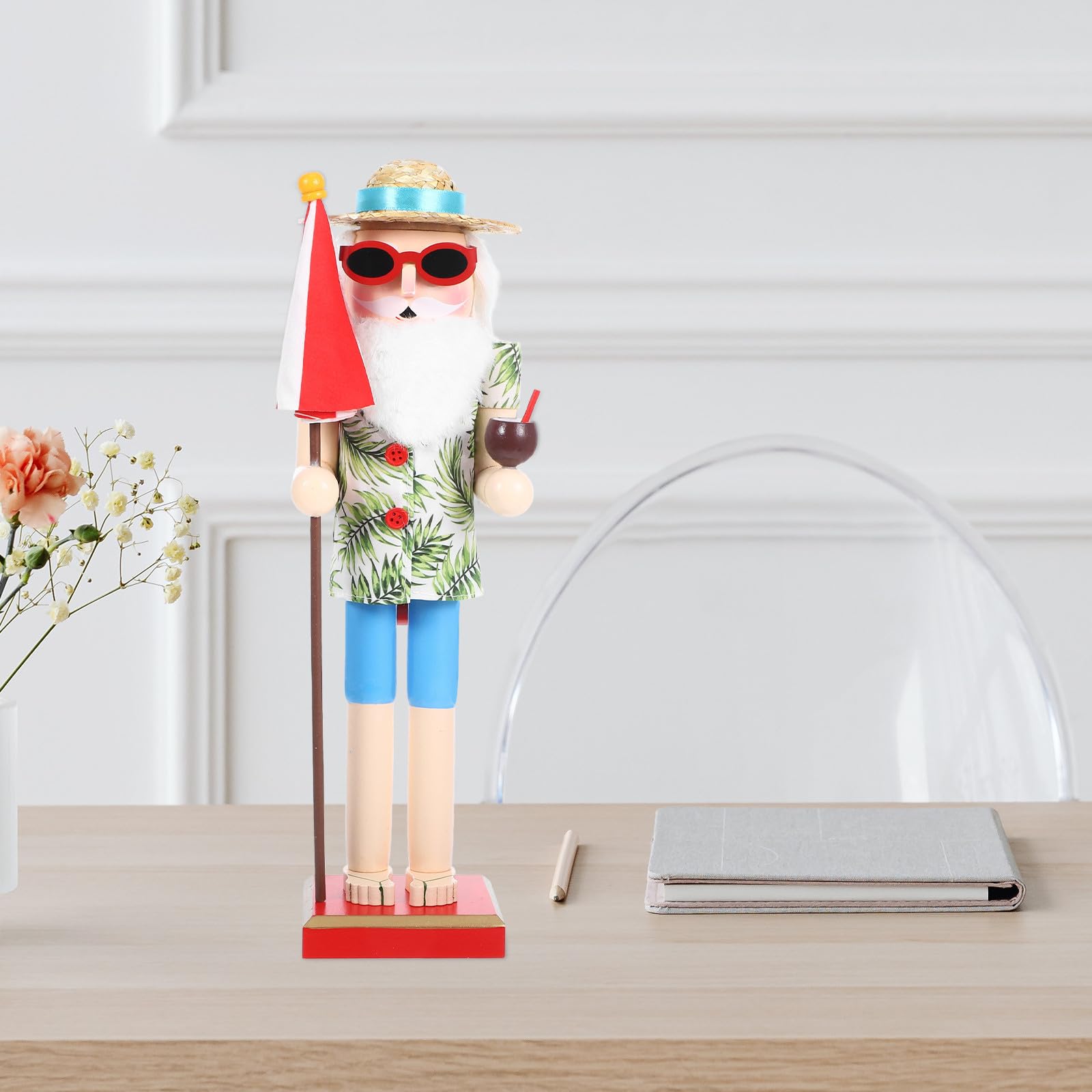 Ipetboom y Verano para Navidad de Madera Diseño Hawaiano Adecuado para Adornar en Temporada Navideña y Festiva Hogar