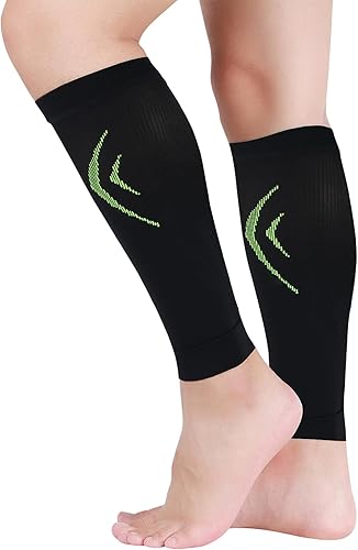 LIN PERFORMANCE Mangas de compresión médica para pantorrilla 20-30 mmhg ligeras para hombres y mujeres calcetines de compresión sin pies