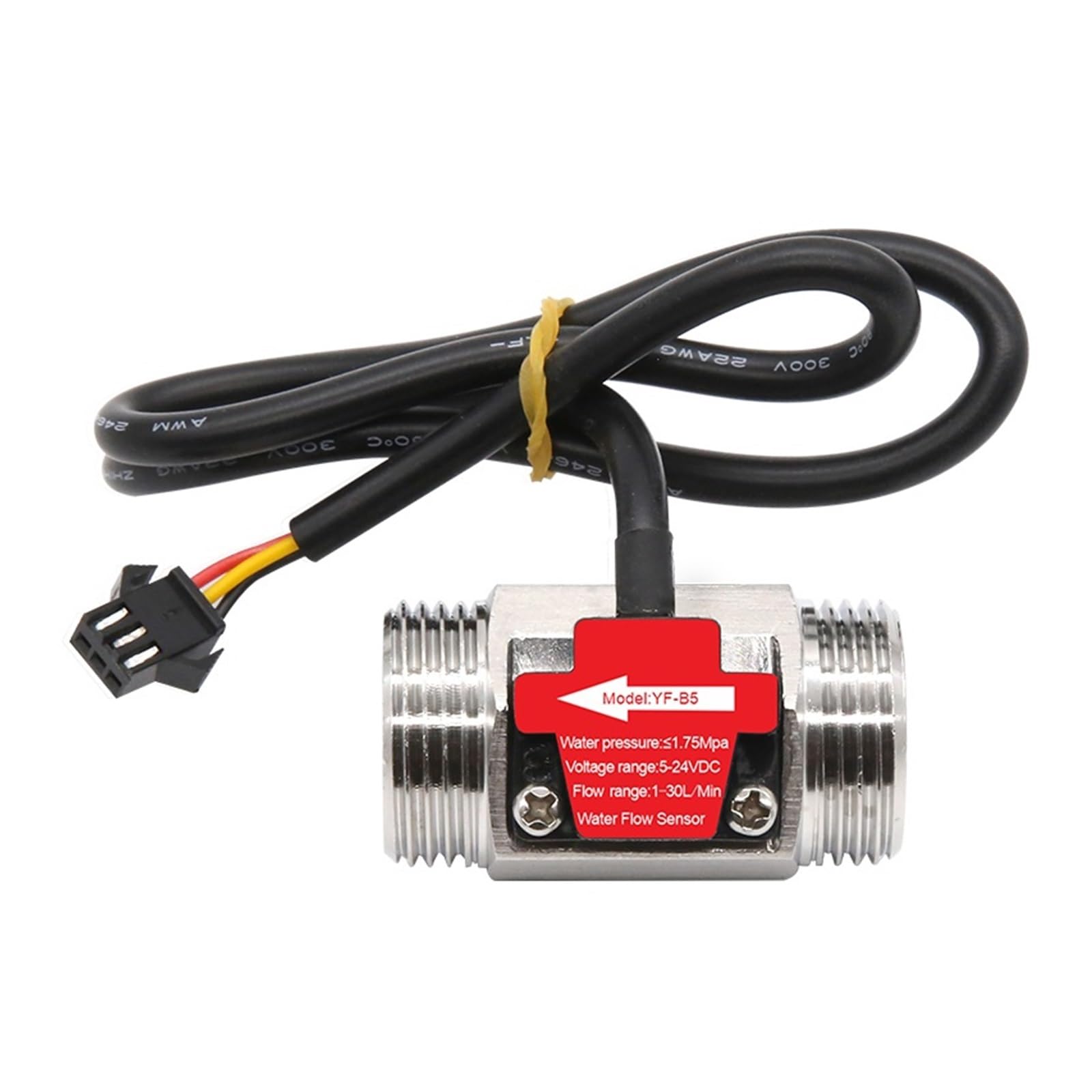 Sensor De Flujo Agua Acero Inoxidable, DN15, DN20, DN25, DN32, DN40, DN50, CC 5-18 V, Interruptor Líquido For Control Rendimiento Estable(1-1/2")