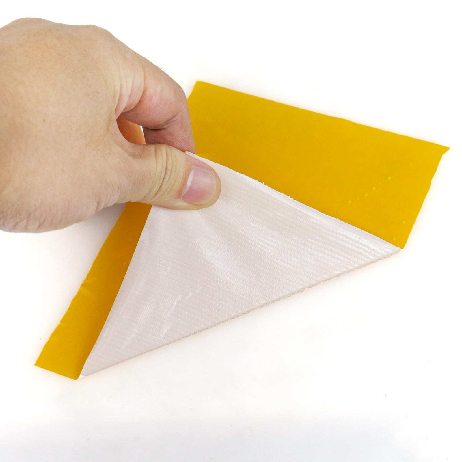 BOMEI PACK Cinta adhesiva de tela amarilla de 150 mm x 50 m, reforzada, resistente al agua, cinta adhesiva resistente para fijar reparaciones, cajas de etiquetado de manualidades, sellado y flejes