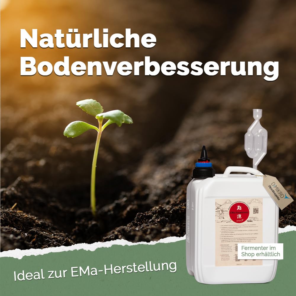 DIMIKRO Ursprung Urlösung - traditionell japanische EM Urlösung (Herstellung von EM-aktiv) Bodenaktivator mit Effektiven Mikroorganismen Bodenhilfsstoff (1 Liter)