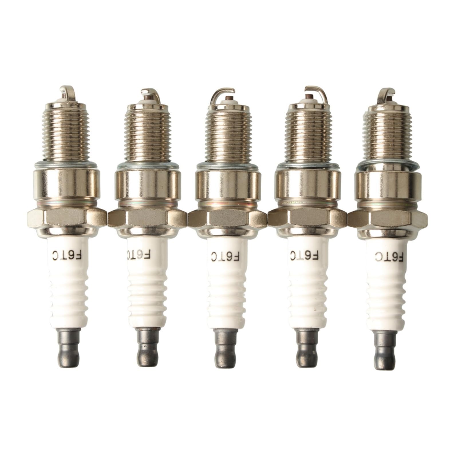 Bujía F6TC 1-5 Piezas | Compatible con varios repuestos for generador de motor de motosierra, cortacésped, cortacésped(4 pcs)