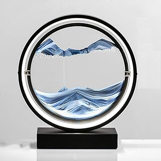 Storage Ornaments,Home Decoration Accessories,Unzip Quicksand Painting Hourglass Decoration Office Desktop Living Room Bedroom Decoration Housewarming Wedding Gift (Color : A, Size : 25 * 30cm)