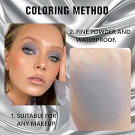 Kaely Pressed Single Eyeshadow Makeup, Smoky Gray Matte Highly Pigmented Monochrome Eye Shadow Palette, Waterproof Neutral Powder Mini Eyeshadow, sombras para ojos, Lightweight Blendable, 10