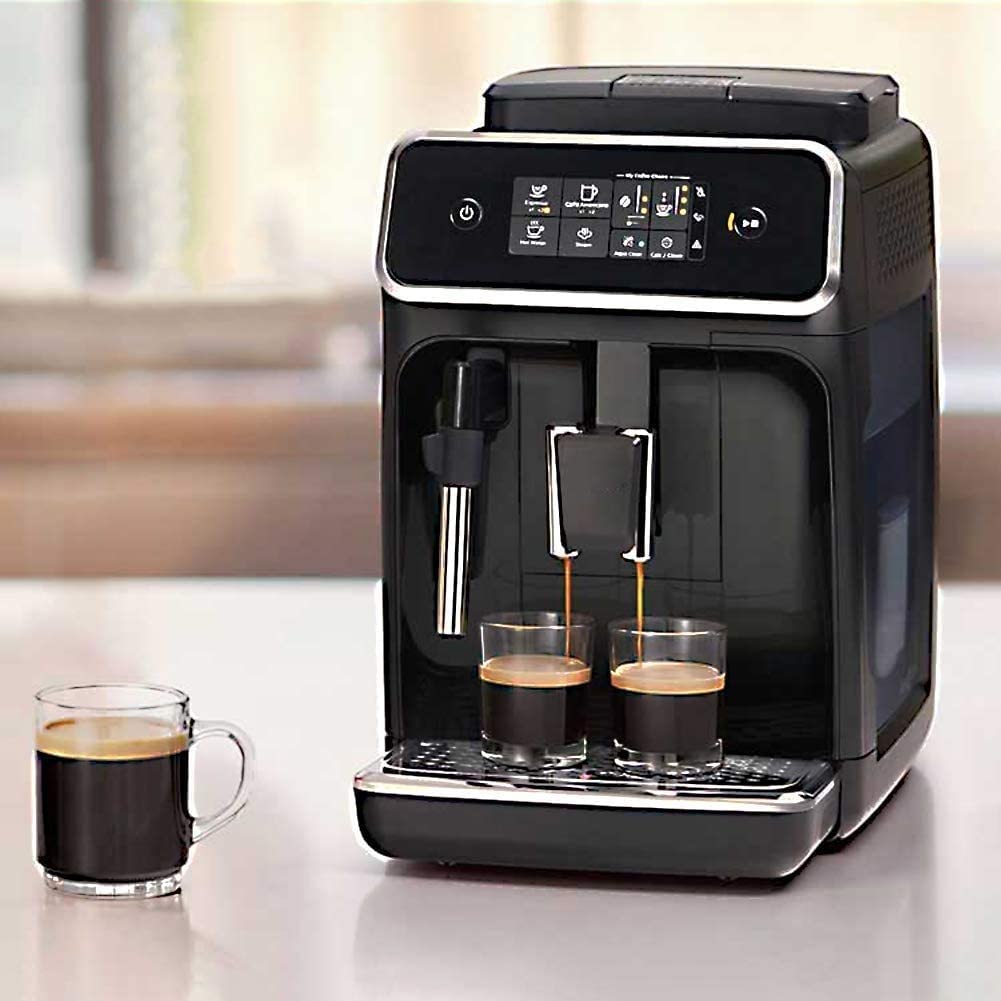 Cafetera Espresso con Potente Bomba de 15 Bares, preparación Individual o Doble, es Leche integrada para Capuchino y café, depósito Agua 1, 8 litros, Piezas a