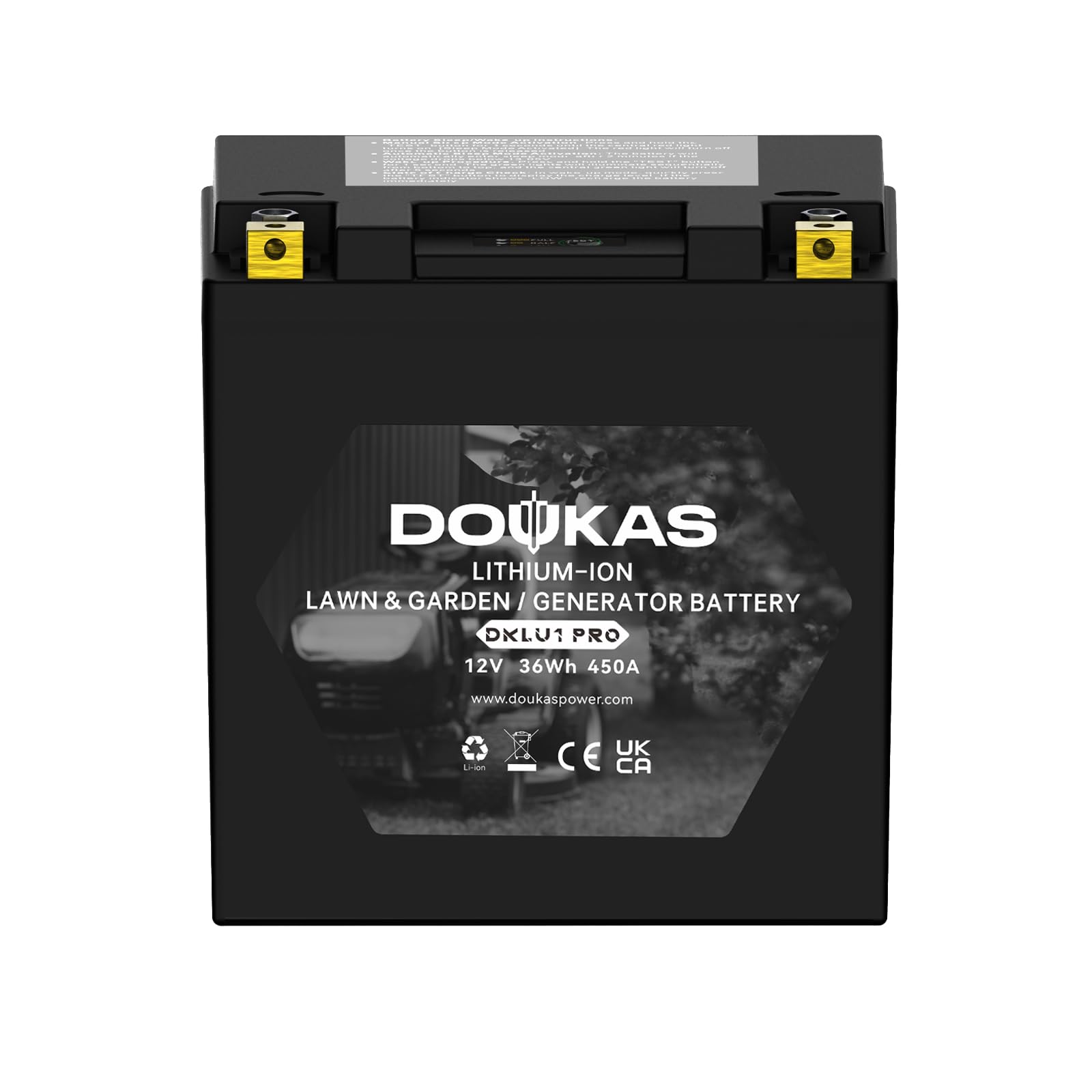 DKLU1 PRO Batterie au lithium LiFePO4 pour tondeuse à gazon, générateurs 12 V 3,2 Ah 450 CCA, compatible avec tracteur de jardin, convient pour Craftsman, John Deere, Cub Cadet, Husqvarna