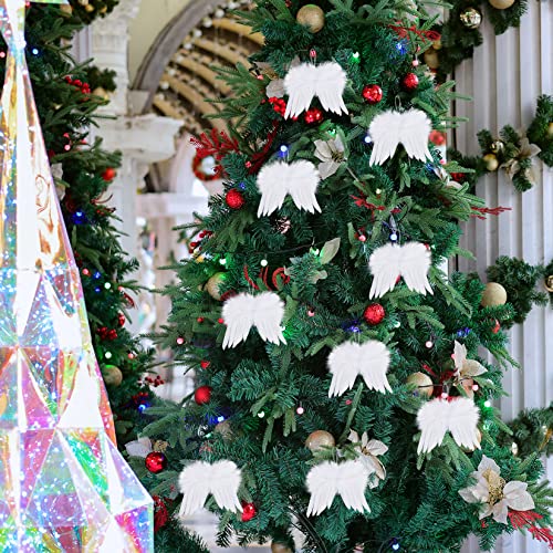 image for Lystaii 12pcs Angel Feather Wings Ornament for Crafts Mini Angel Wings