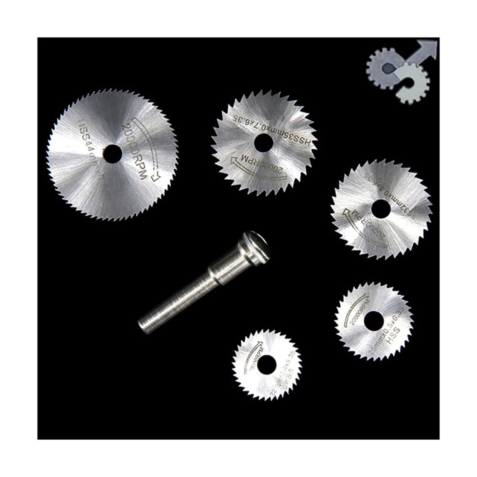 Kangsiyu 1pcs Saw Blades Mini Circular Whee Blade Hss Cutting Metal Disc Rotating Drilling Tool Accessories for Wood Plastic Aluminum