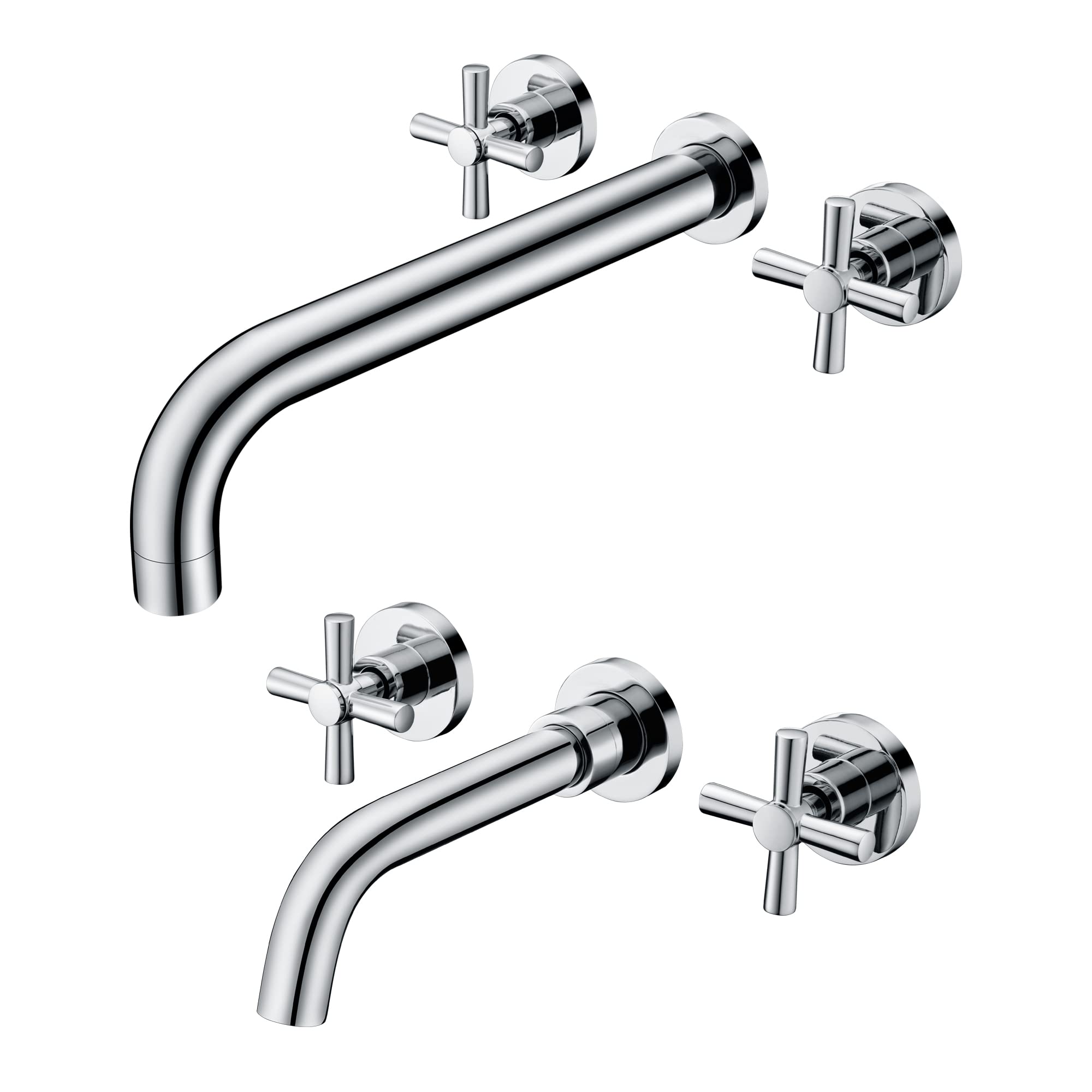 Nfusrxmbk Wall Mount Bathroom Faucet S1386ci + Wall Mount Bathtub Faucet S2156i-Ch