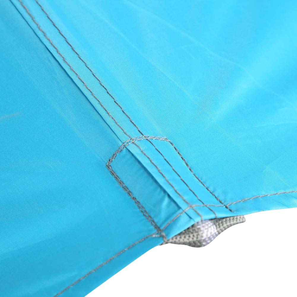 Pare-Soleil d'extérieur Double Pliable, revêtement argenté en Polyester, Tente de Plage de Sable Pratique, auvent pour Utilisation en Vacances à la Plage