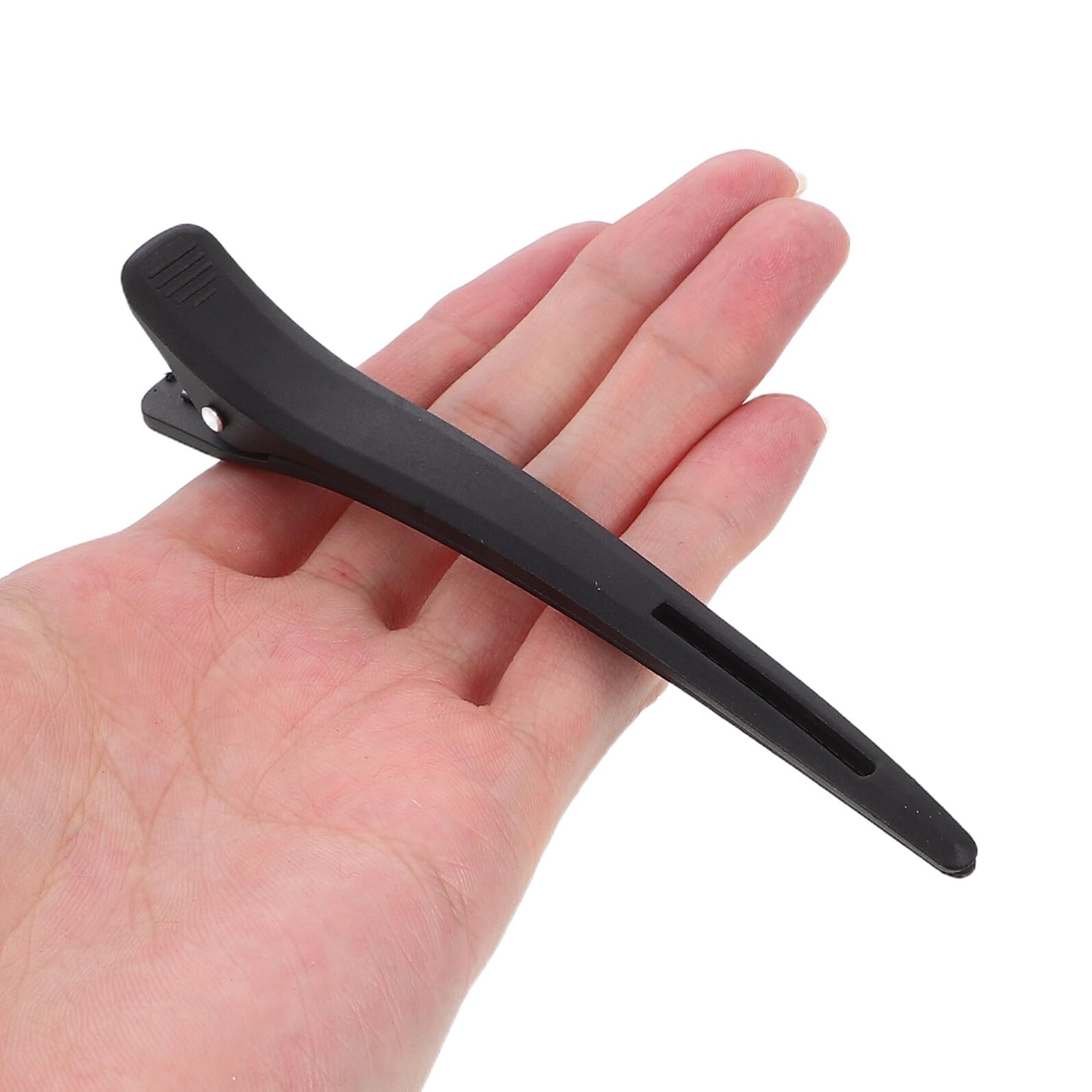LIFKOME 20 Pezzi Fermagli per Capelli Becco d'Anatra Neri Clip Parrucchiere per Sezionare e Fissare Multiuso per Styling Colorazione e Trucco Antiscivolo per Donne e Professionisti