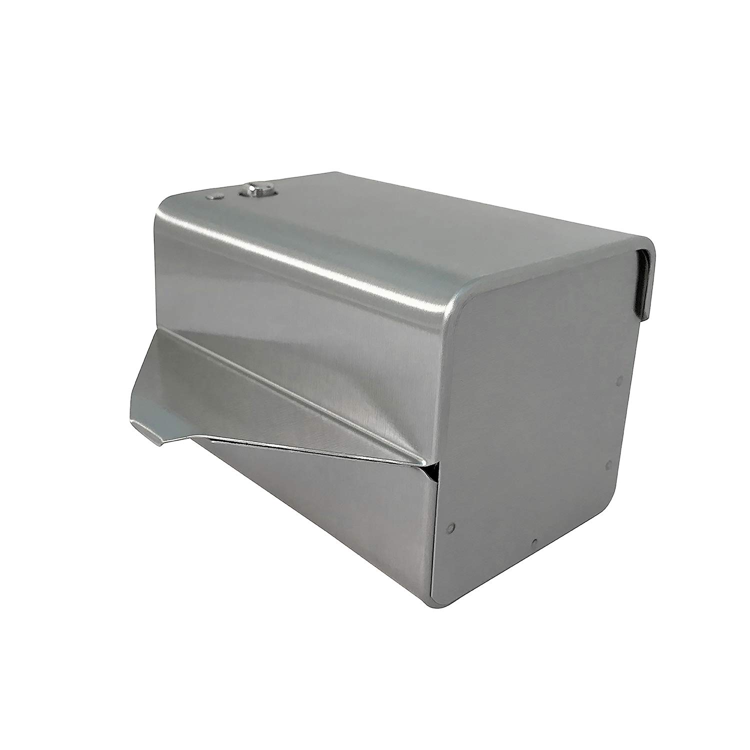 S.A.C SD2010R 22 Gauge Steel Sanitary Napkin Disposal Bag Roll Dispenser, 5-1/4" Length x 5-1/8" Width x 3-1/2" Height, Stainless Steel