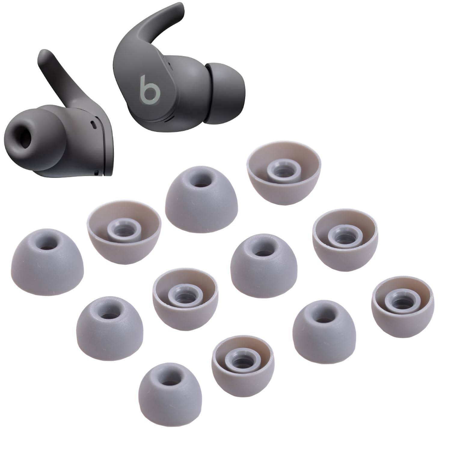 luakesa 6 Pairs Replacement Earbuds Tips Silicone Eartips - earpads | Mubboo