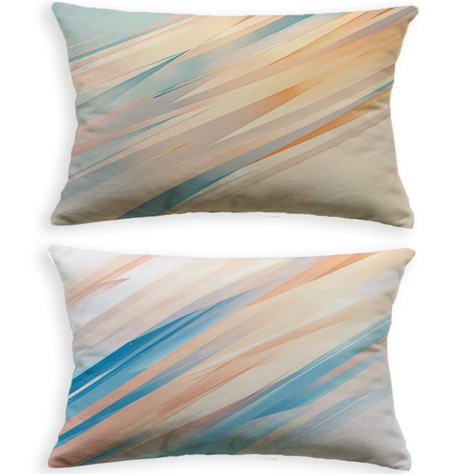 Taie oreiller 40x70cm lot de 2 en velours pour décor automne intérieur de salon et chambre