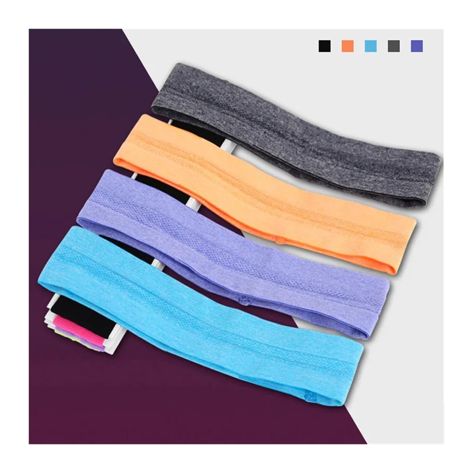 Fascia sportiva estiva alla moda for uomo, in silicone antiscivolo, che assorbe il sudore