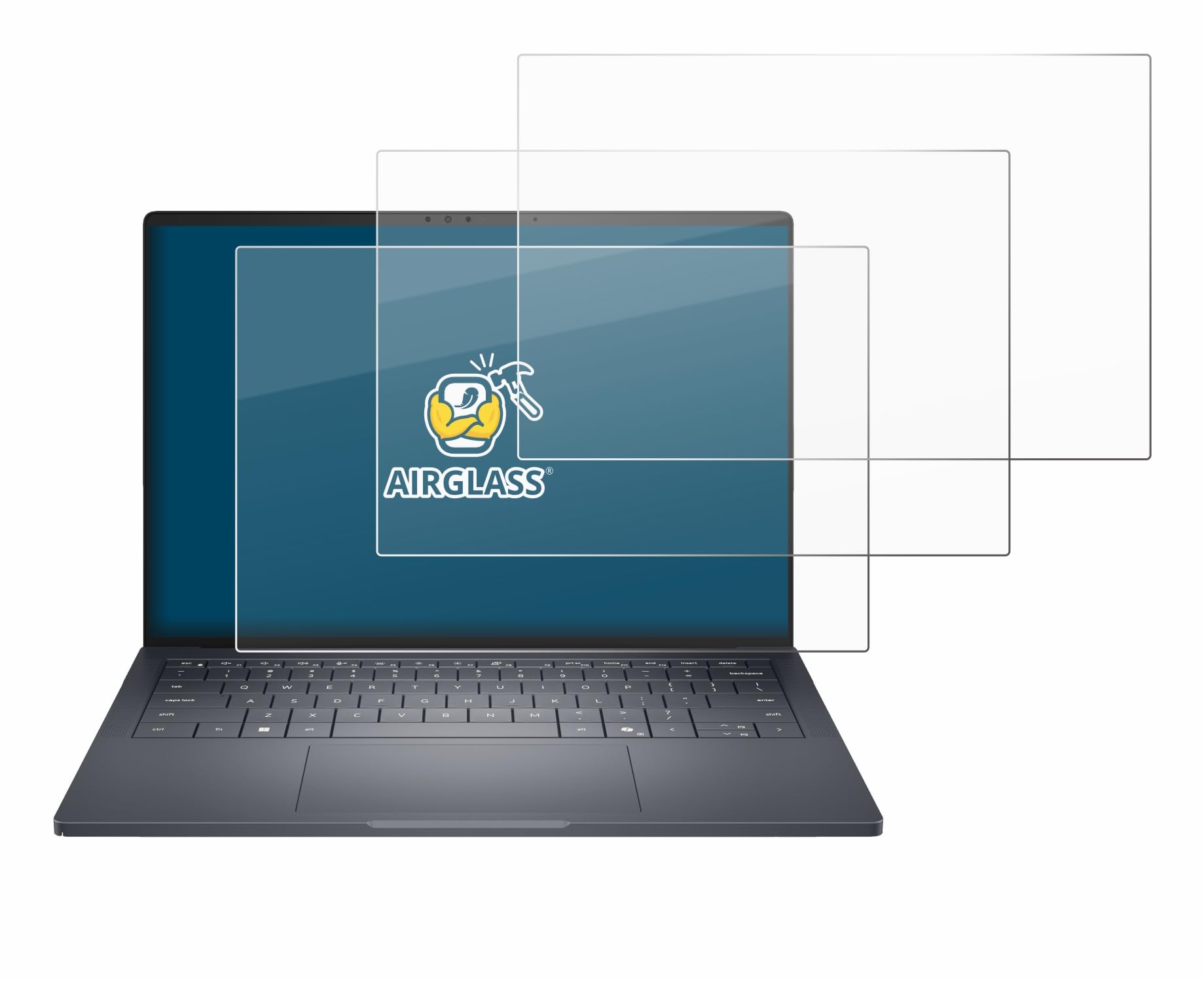 brotect Pellicola Protettiva Vetro per Dell Pro Max 14 Premium Protezione Schermo (3 Pezzi) [Durezza Estrema 9H, Chiaro]