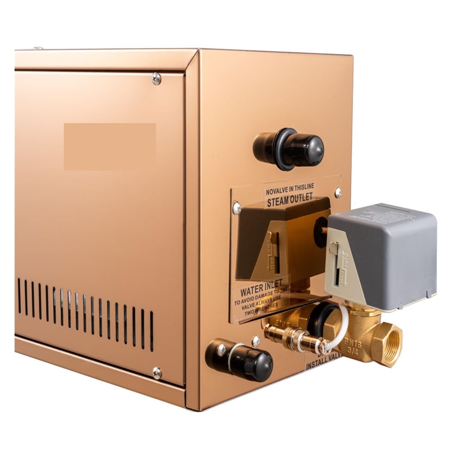 Generatore di Vapore per Sauna, 4,5 kW, Doccia a Vapore elettrica, per Sauna, Bagno Turco, Attrezzatura in Acciaio Inox, decalcificazione Automatica per Doccia in casa