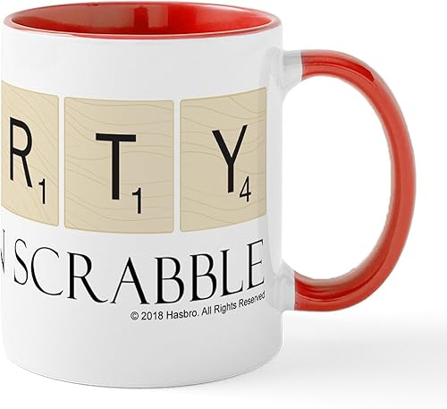 Miniatura 73 de CafePress Scrabble Champion - Taza de café de cerámica (11.0 fl oz) 2-Blanco/Negro Interior - Scrabble Champion,Blanco - Logo,Blanco - Logo