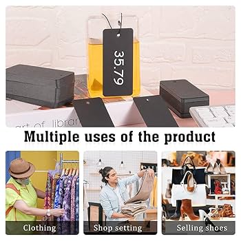 400 Etichette Prezzi In Carta Kraft - Adesivi Per Prezzi Per Gioielli, Abbigliamento E Negozio - Foto 2