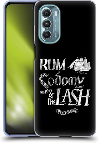Head Case Designs Officially Licensed The Pogues Rum Sodony & The Lash Graphics Soft Gel Case Compatible with Motorola Moto G Stylus 5G (2022)
