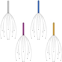 Vista 7 de 4 Pack Scalp Massagers, Handheld Head Massage Tingler, Scratcher for Deep Relaxation, Hair Stimulation and Stress Relief Christmas Gift