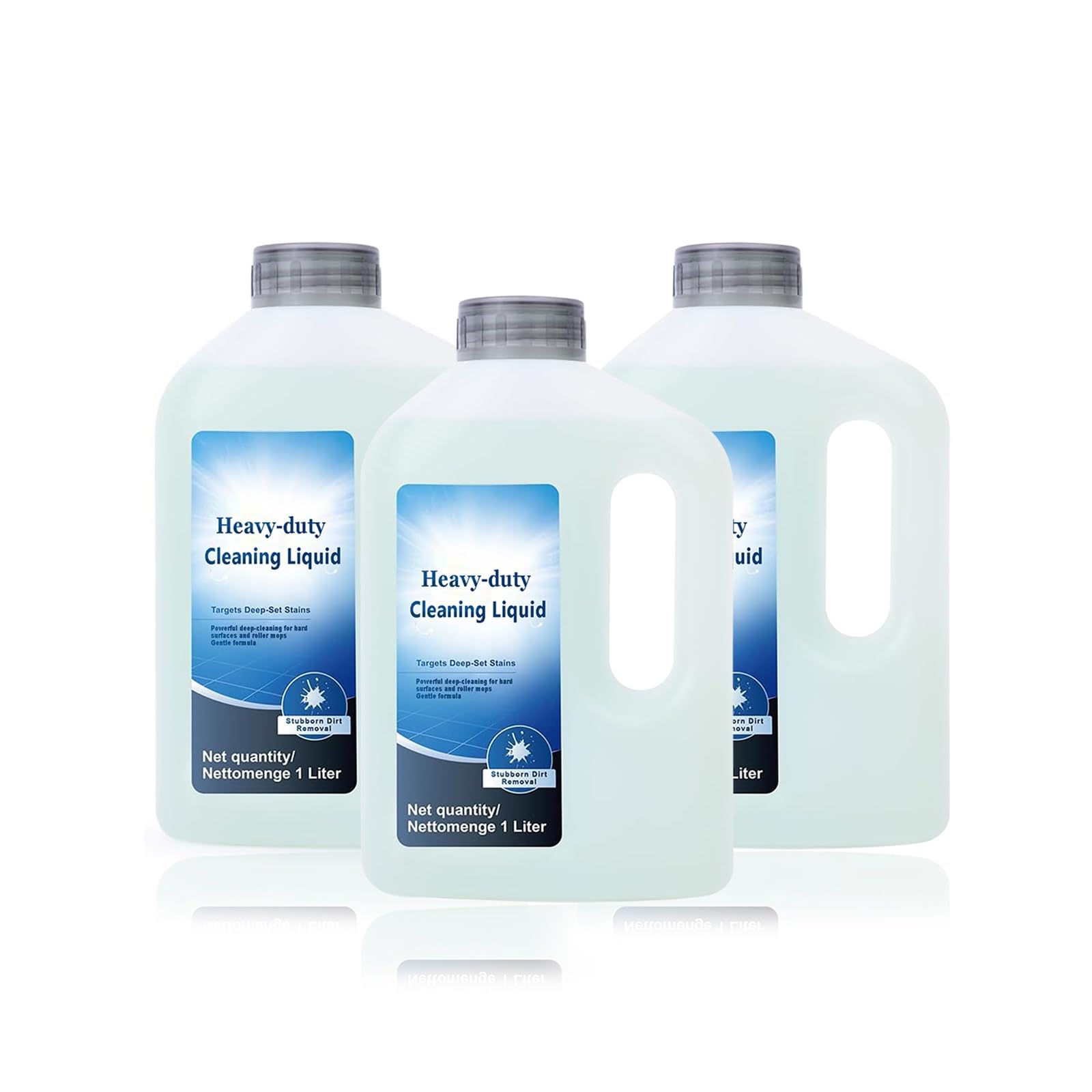 WGDBCN 1000ml Cleaning Solution For Robot Vacuum Cleaners | Compatible With ECOVACS DEEBOT X11 Omni/X11 OmniCyclone/X11 Pro Omni | Fresh Scent | Sweeper | Floor Cleaner(3PCS)