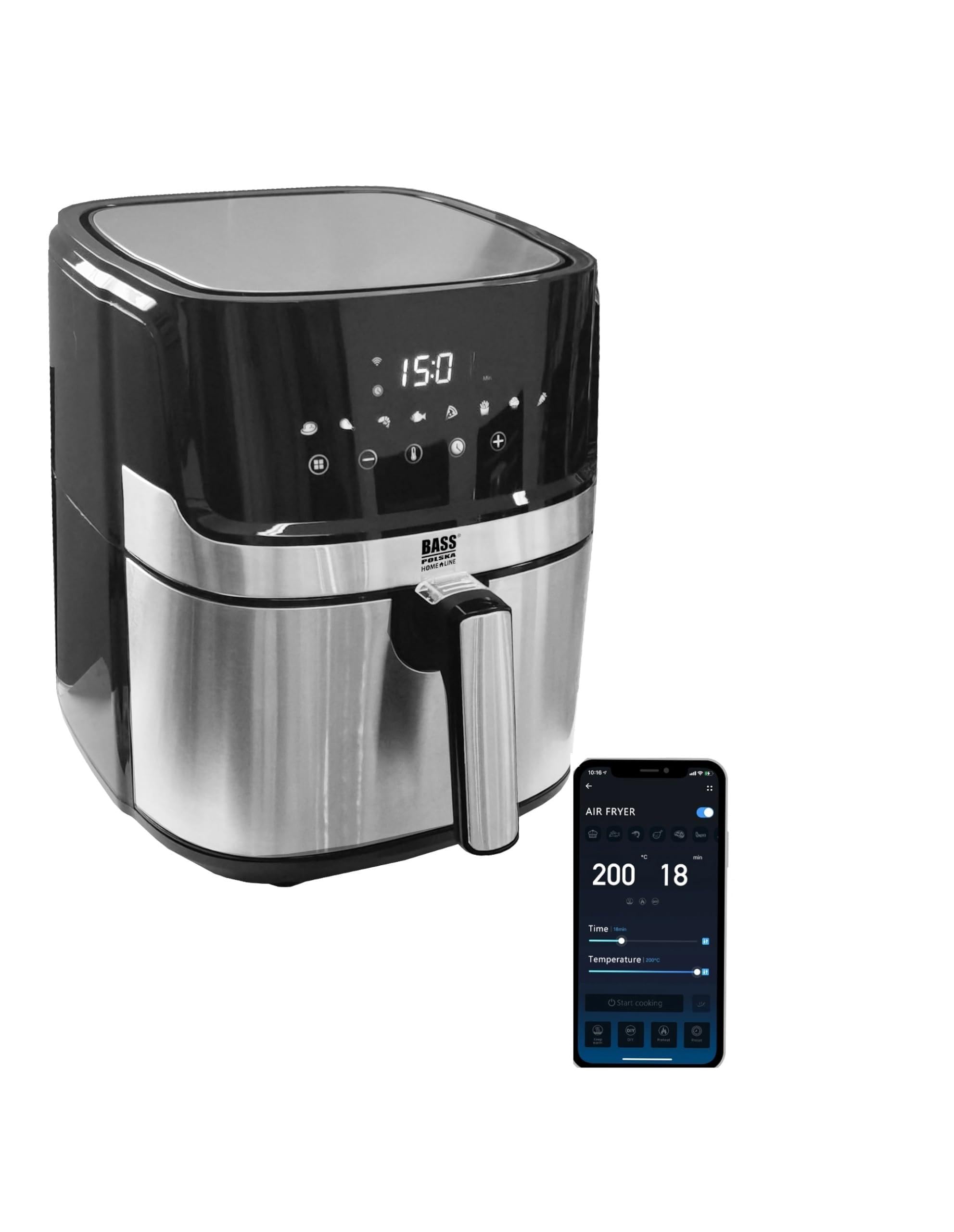 Frytkownica beztłuszczowa Air Fryer 6.5 L + WiFi