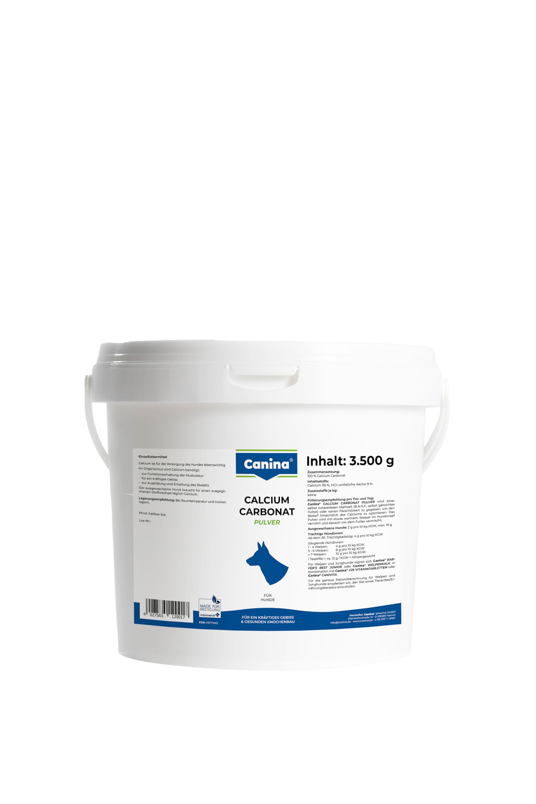 Carbonato di calcio Pulver 3500g