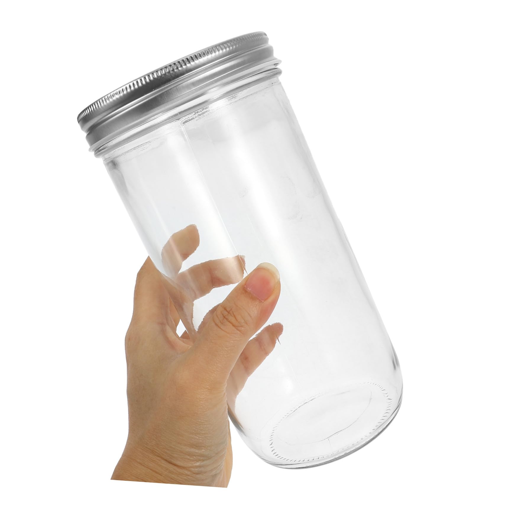 2 Stück Vorratsdosen aus Klarem Glas mit Luftdichtem Deckel Kleine Aufbewahrungsgläser für Lebensmittel Vielseitige Einmachgläser für Küche und DIY dekoration Leicht zu Reinigen