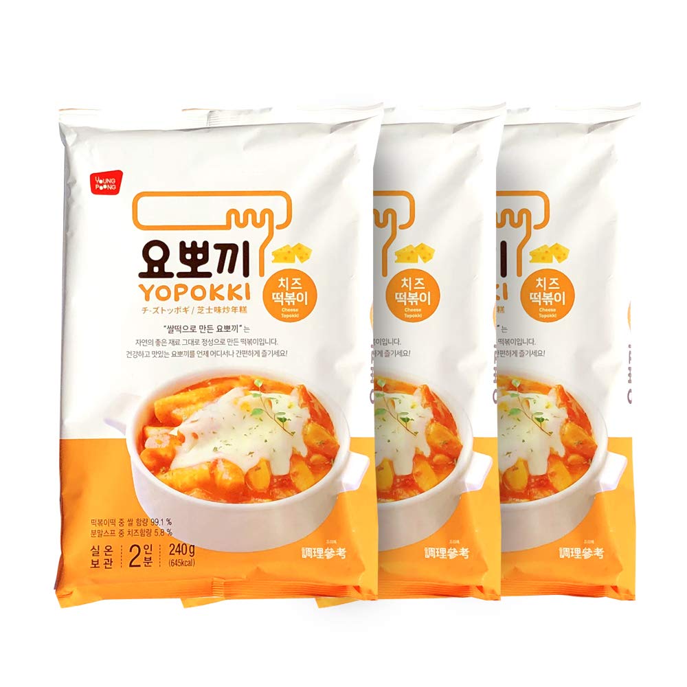 Amazon.co.jp: ヨポキ チーズ 240g×3袋 6人前 チーズトッポギ 袋