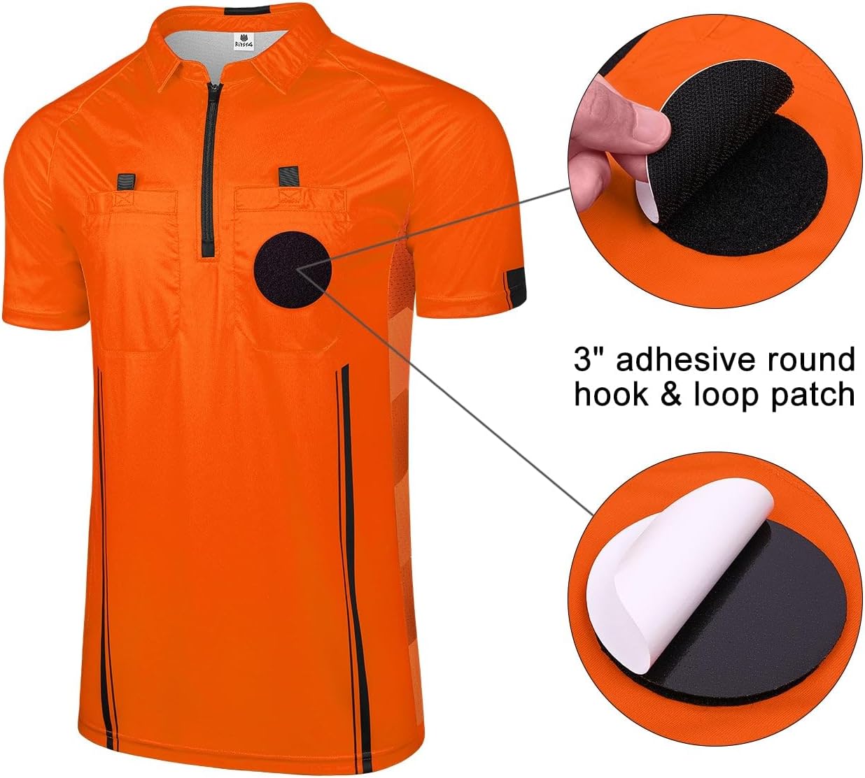 FitsT4 Sports Pro Soccer Referee Jersey Short Sleeve Ref Shirts - Image 6