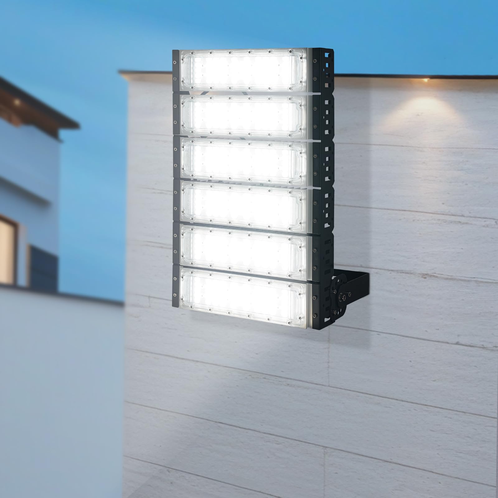 Draußen-Flutlicht,LED Flutlicht,LED-Stadion-Flutlicht Lampensockel kann um 180° gedreht werden,Wasserdichtes Flutlicht
