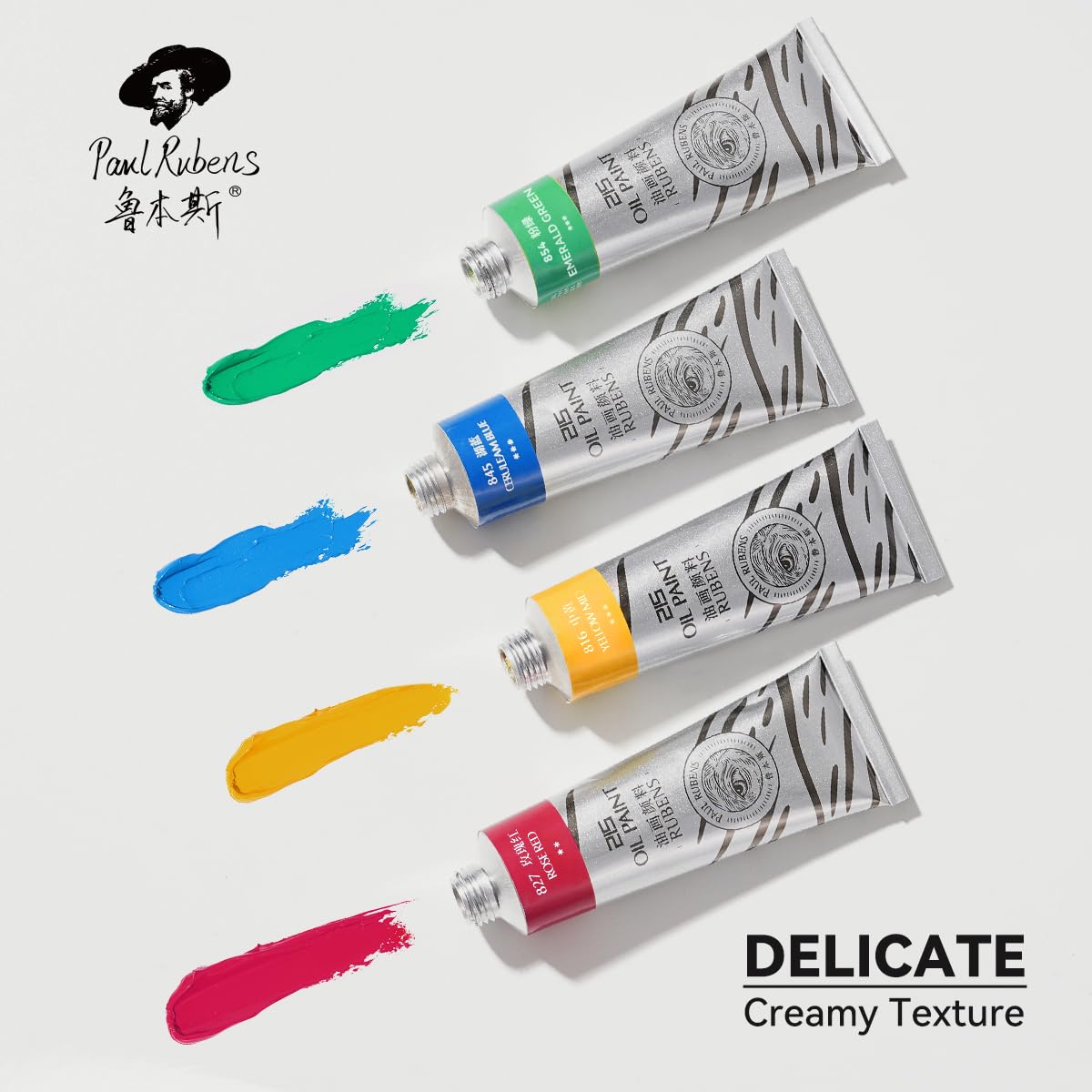 Set di colori a olio Paul Rubens A, 20 colori x 50 ml in grandi tubi, colori ad olio per artisti, pigmento ricco e texture cremosa, eccellente durabilità e copertura, adatto per artisti e principianti