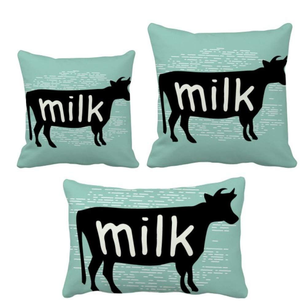 Coussin silhouette vache noire ensemble de décoration haut de gamme pour intérieur épuré