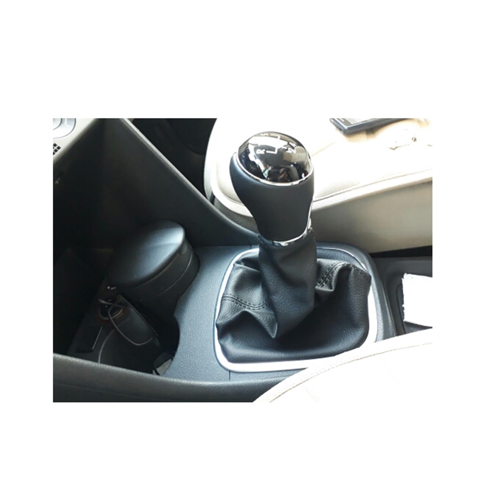DEMULAKS Dla VW, dla POLO, 2011 2012 2013 2014 2015 2016 2017 6CD711113B samochód 5 gałka zmiany biegów uchwyt z PU prawdziwa skórzana osłona