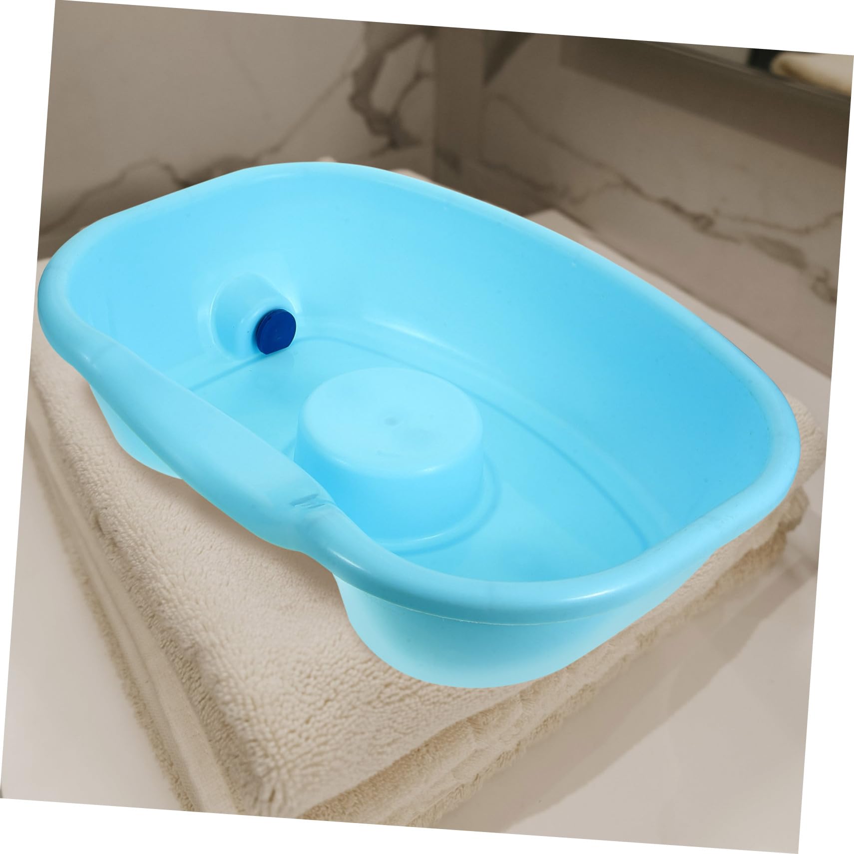 GALPADA Lavatesta Bacinella in Plastica Portatile Design Ergonomico per Lavare i Capelli per Spalle e Collo per Utilizzo Domestico e Riposo