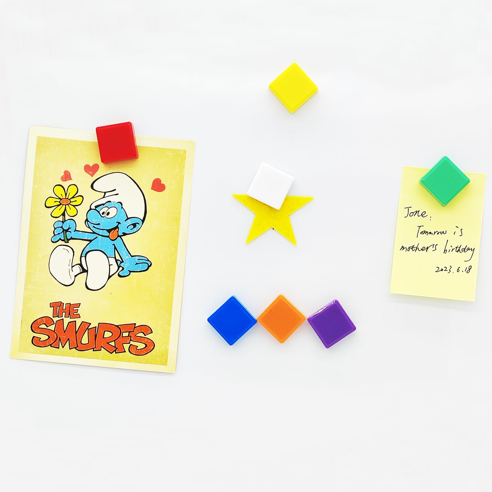 Calamite Per Frigorifero Colorate - 10 Pezzi | Magnetismo Potente | Per Lavagne, Note E Decorazioni | 10 Colori Vivaci