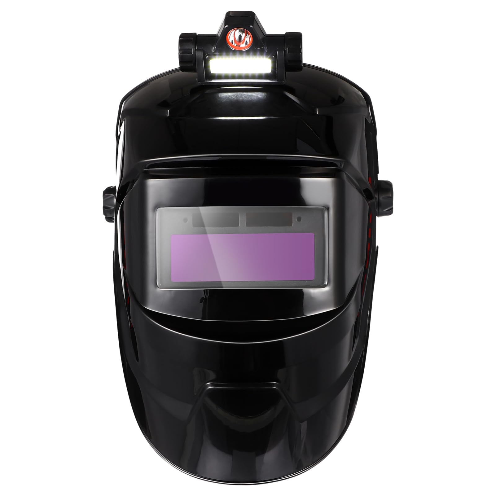 Maschera per Saldare Autoscurante Nero Pp Schermo Ampio | Tightness Regolabile, Alimentazione Solare, Livello Oscuramento 8, Mezza Maschera per Saldature Indoor e Outdoor