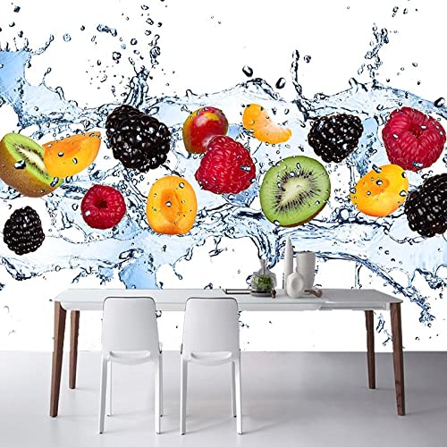 YXTSmurals Cocina Fruta Creatividad Mural De Pared Cuarto De Los Niños Papel Tapiz Fotográfico Tapiz Fotomurales 3D Mural No Tejido Hogar Dormitorio Niños Diy Decorativas Arte Murales