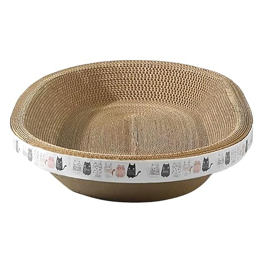 Planche À Gratter pour Chat, Griffoir pour Chat, Griffoir en Carton Poteau À Gratter pour Chat Planche À Forme Ovale Meubles pour Chat