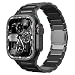 Produktbild synsing Magnetisches Titan Ultra 2 Armband Kompatibel mit Apple Watch Ultra 49mm 45mm 44mm 42mm 41mm 40mm 38mm, Titan iWatch Metallarmband - farblich passendes Titan Armband,Schwarz 49mm