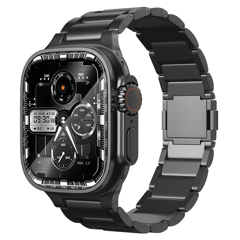 Bracelet Titane Apple Watch Ultra 49mm 45mm 44mm | iWatch Remplacement Métal Magnétique