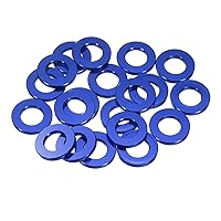 Vista 27 de uxcell 30 arandelas planas de aluminio, juntas de sello redondo M5 x 0.472 x 0.079 in, espaciadores planos para tornillos, tornillos, accesorios