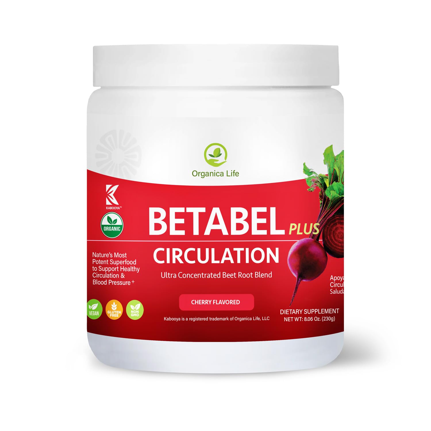 Circulacion Superfood | Betabel Plus Organic Beet Powder Blend Formulated to Support Healthy Circulation and Blood Flow, Nitric Oxide and Heart-Healthy Energy - 8.06 Oz - 30 Day Supply