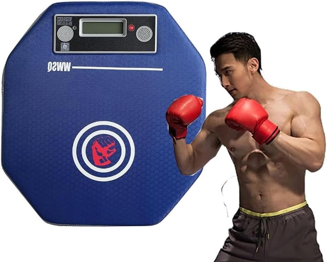 Wall Mounted Boxing Machine with Punch Force Tester, Music Boxing Training Punching Target Striking Target Boxing Mat, Punching Bag Boxing Pads Equipment for Adult Youth Kid