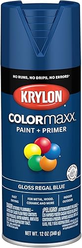 Vista 254 de Krylon - Pintura y primer en aerosol COLORmaxx K05511007, 12 onzas, rojo cereza brillante Cherry Red